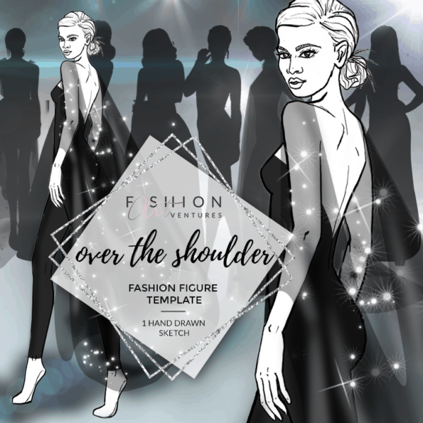 The Over The Shoulder Fashion Template Cover | Red Carpet