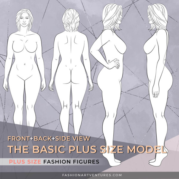 Basic Plus-Size Model Female - Fashion ArtVentures