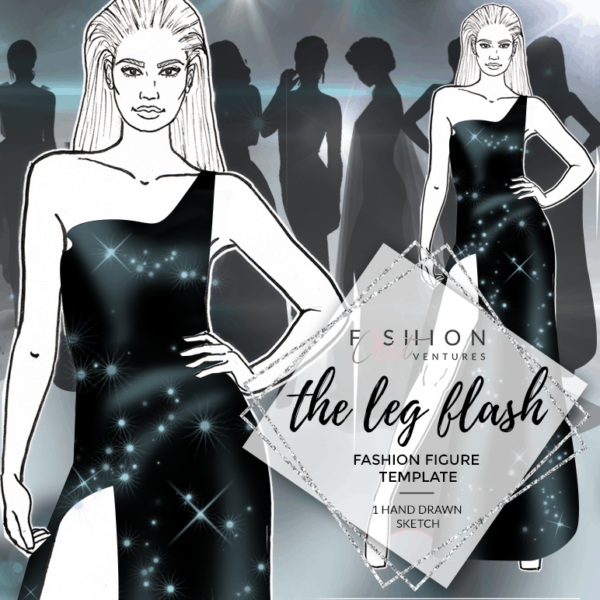 The Leg Flash Fashion Template Cover | Red Carpet