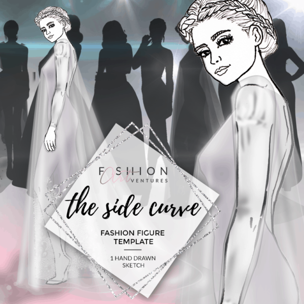 The Side Curve Fashion Template Cover | Red Carpet