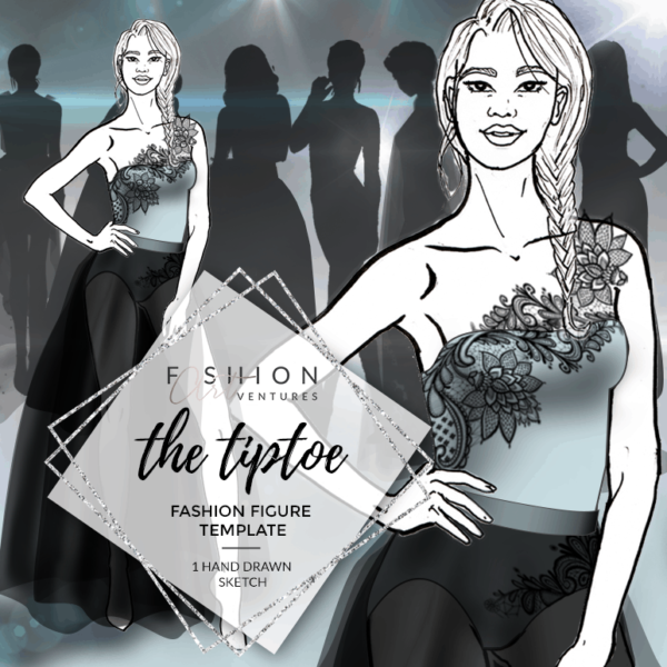 The Tiptoe Fashion Template Cover | Red Carpet